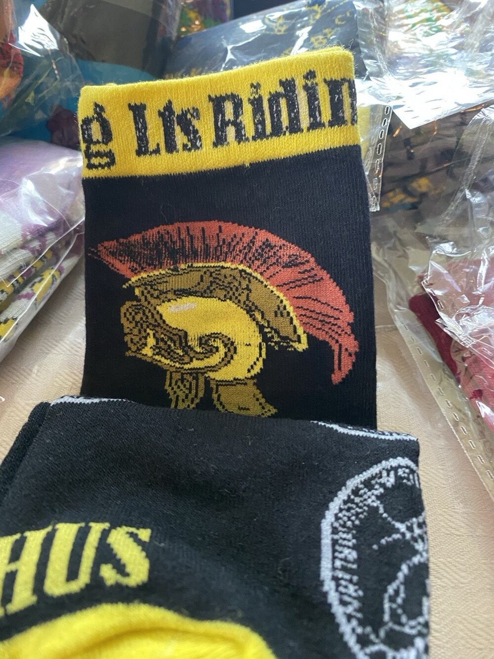 Bacchus 2025 Riding Lieutenant Socks New Orleans Mardi Gras Krewe Favor W105-06